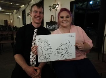 Live Wedding Caricature Drawing