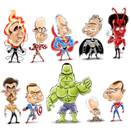 Bosses as SuperHeros